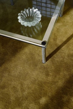 Solid Wool Rug in Green Umber by Layered, Scandinavian Handmade Design