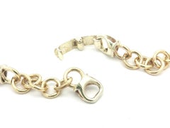 Solid Yellow Gold Laying Leopard Diamonds & Emerald Eyes Collar Necklace 18"