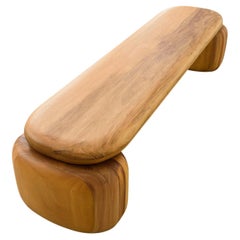 Solida Bench, by Rain, Contemporary Bench, Solid Garapá Wood