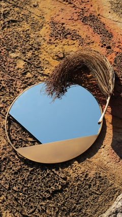Solida Brass Circular Mirror