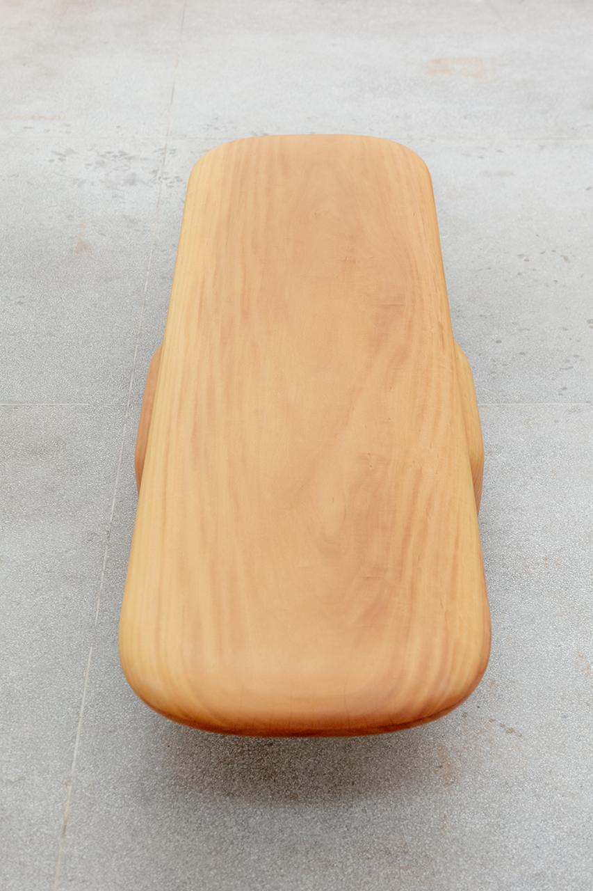 Table centrale Solida, by Rain, Table centrale contemporaine, bois massif de Garapá en vente 1