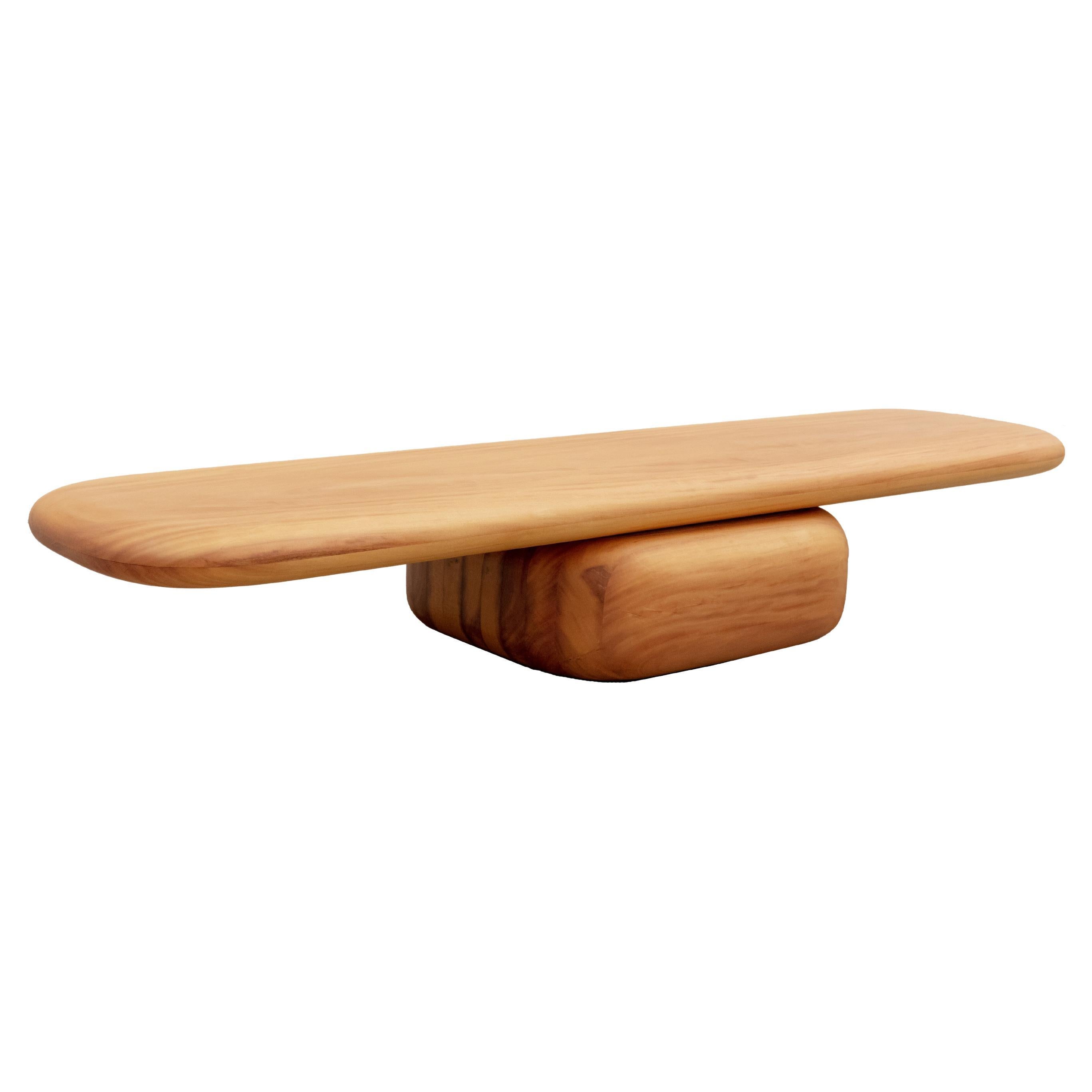 Solida Center Table, by Rain, Contemporary Center Table, Solid Garapá Wood