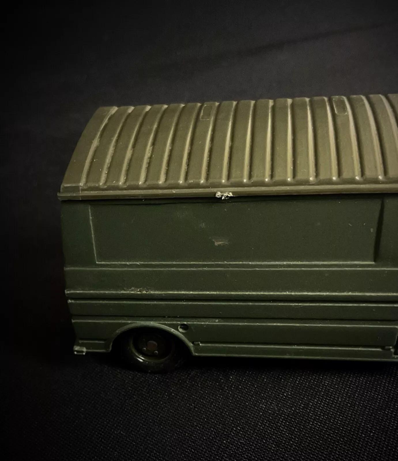 This vintage Solido Military Citroën C35 Ambulance is a 1:50 scale diecast model, part of the Solido military series. With its green military finish and detailed design, it’s a great collectible for military vehicle enthusiasts and diecast model