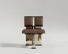 Solidus stuhl aus polierter bronze von Palena Furniture