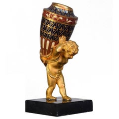 Gilt Bronze an Cloisonné Soliflore in Napoléon III