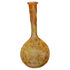 Soliflore Vase Signed Galle, Art Nouveau, France