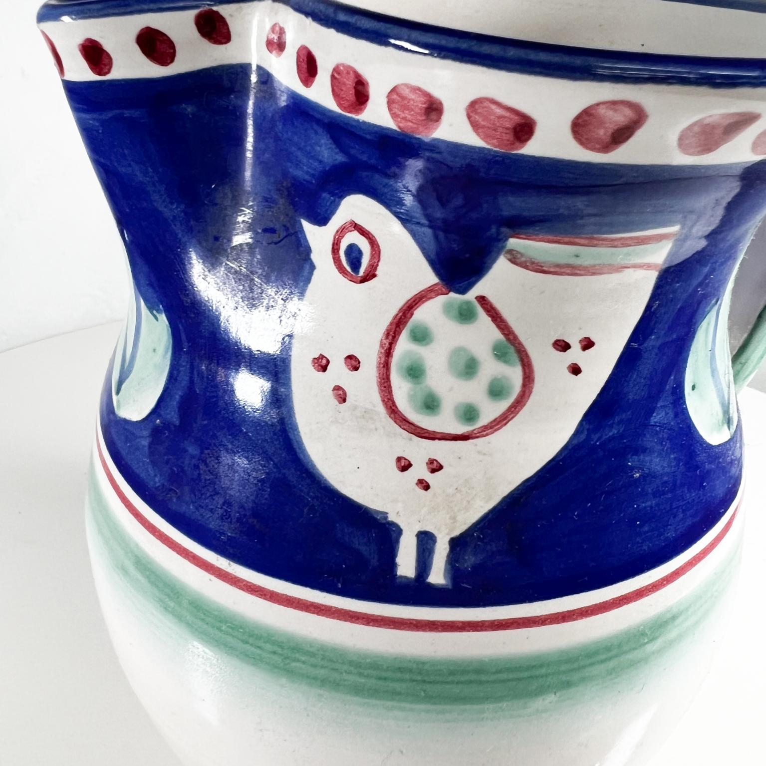 vintage italian pottery pitcher