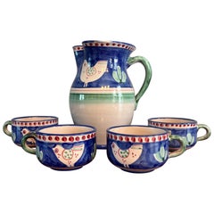Set de service pour pichets et tasses Greene & Greene Vetri Cerimico Blue Green Set de service pour pichets et tasses Greene & Greene Vetri Cerimico Blue Green