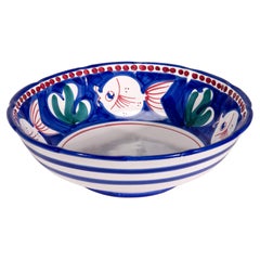 Solimene Vietri Decoro Campagna Pesce Large Serving Bowl