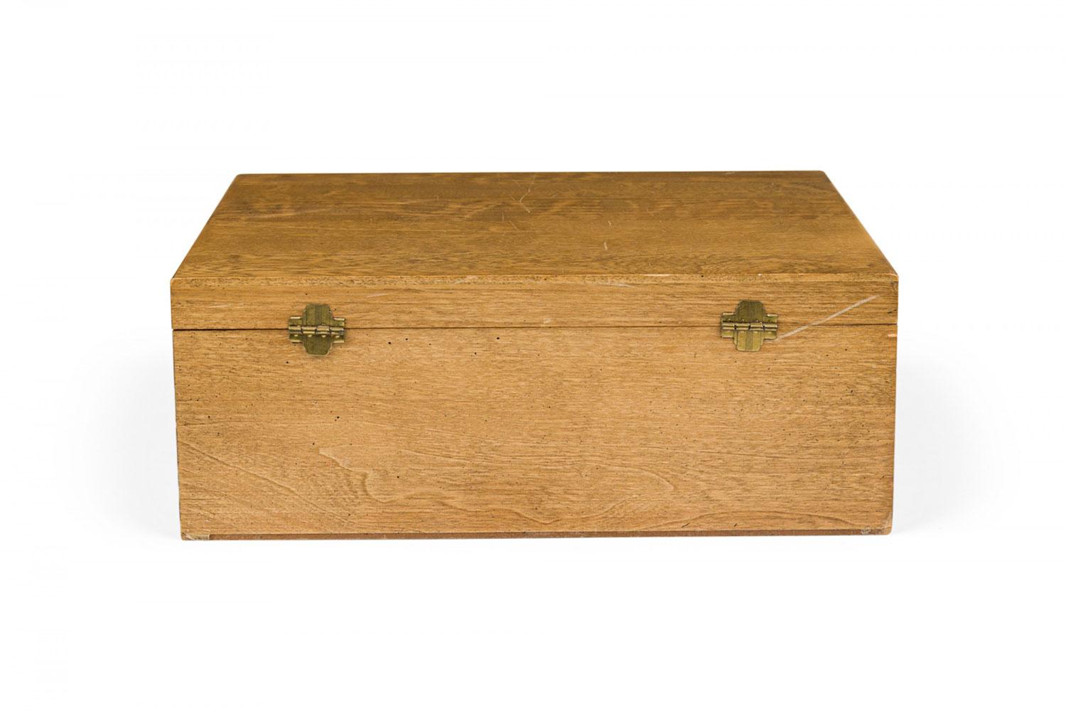 XIX secolo Set di posate d'epoca in Horn e Steele di Solingen Germania in scatola di legno in vendita