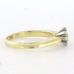Anillo Soliraire con un diamante de talla brillante de hasta 0,35 ct, oro de 14k, 3,0 gramos