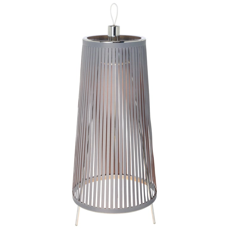 Solis 24 Freestanding Lamp in Silver by Pablo Designs For Sale at 1stDibs