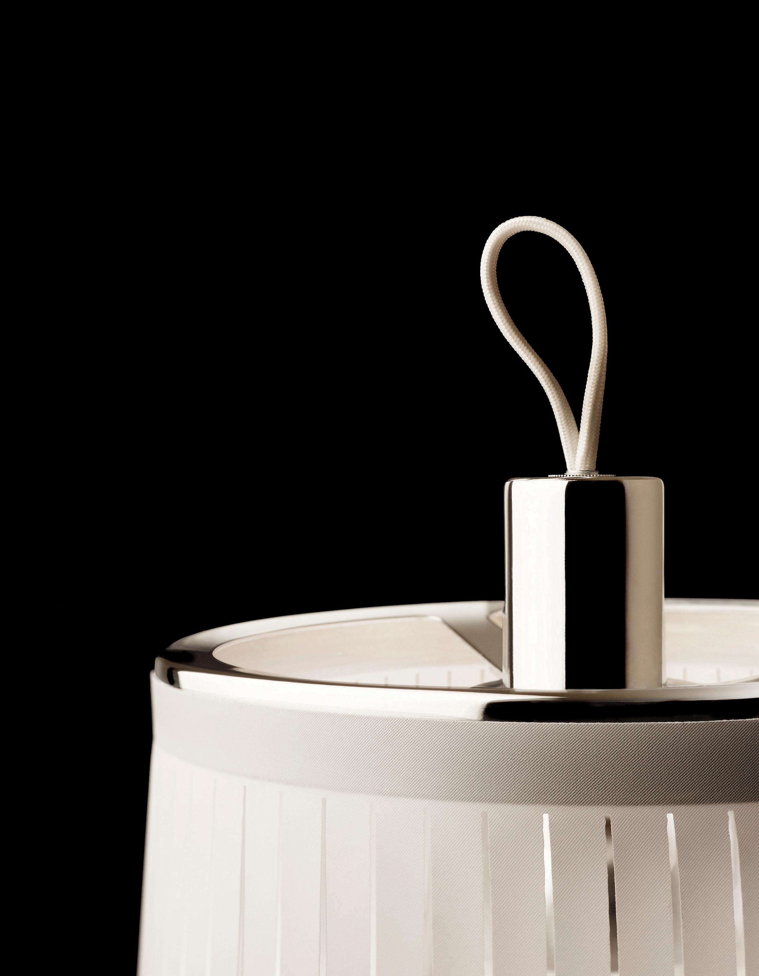 Modern Solis 24 Freestanding Lamp in White by Pablo Designs