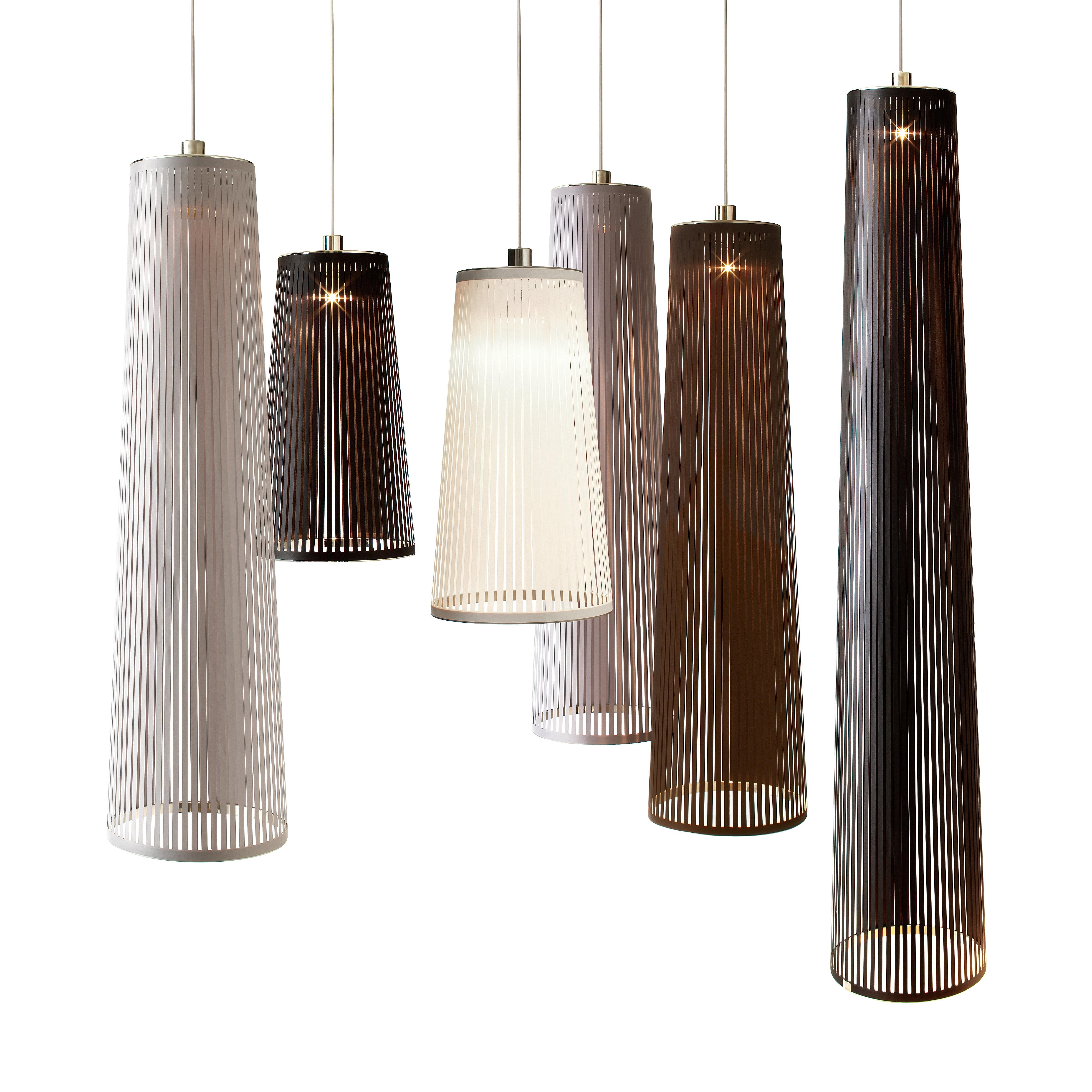 Moderne Solis 48 lampe à suspension en argent par Pablo Designs en vente