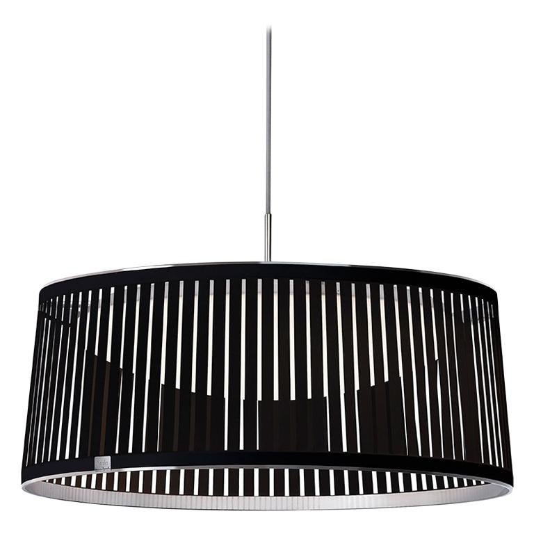 Solis Drum 24 lampe à suspension noire par Pablo Designs en vente