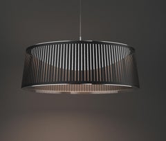 Lampe à suspension Solis Drum 36 noire par Pablo Designs