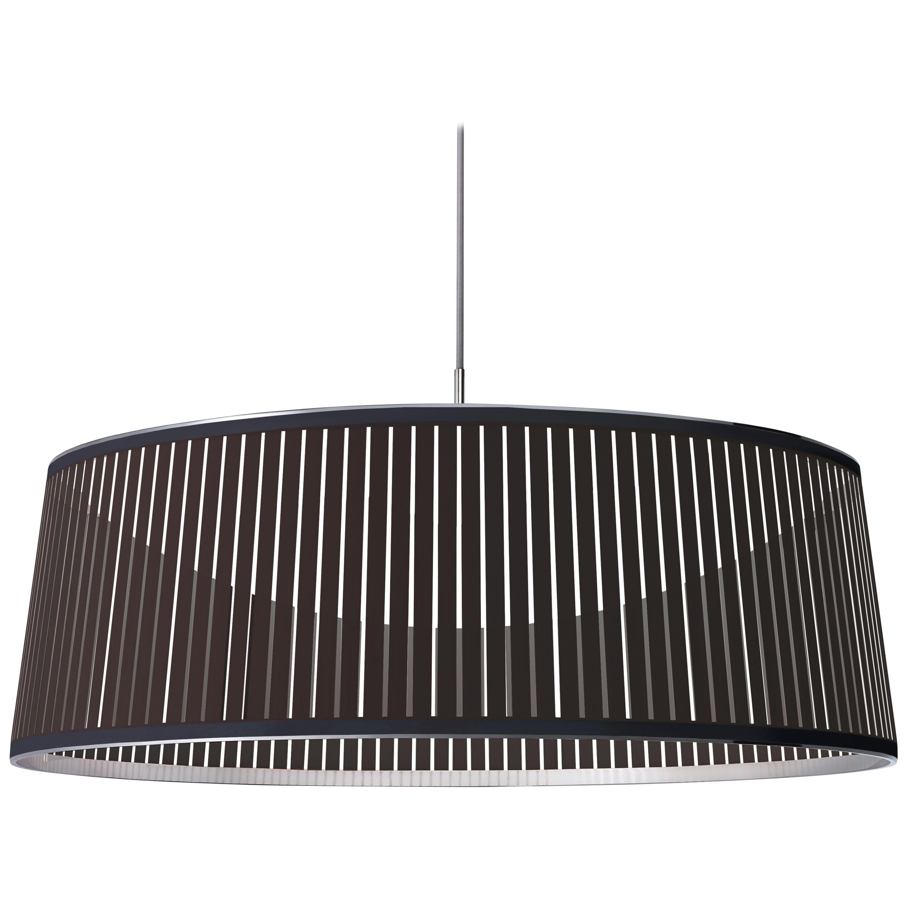 Solis Drum 36 Pendant Light in Brown by Pablo Designs