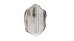 Specchio Solis con cornice metallica e specchio color bronzo