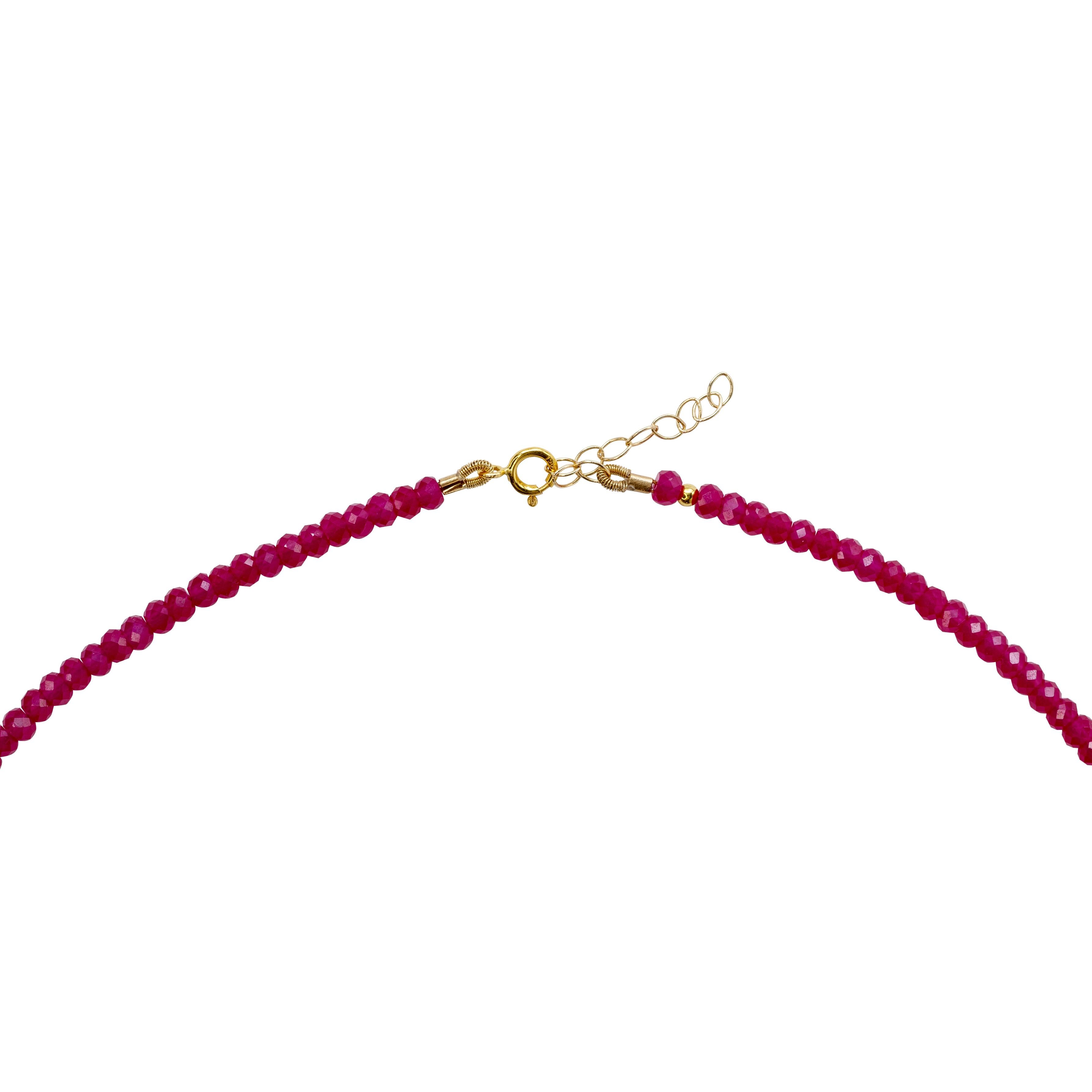 Artigiano Collana Solis Ruby in oro 18 carati in vendita