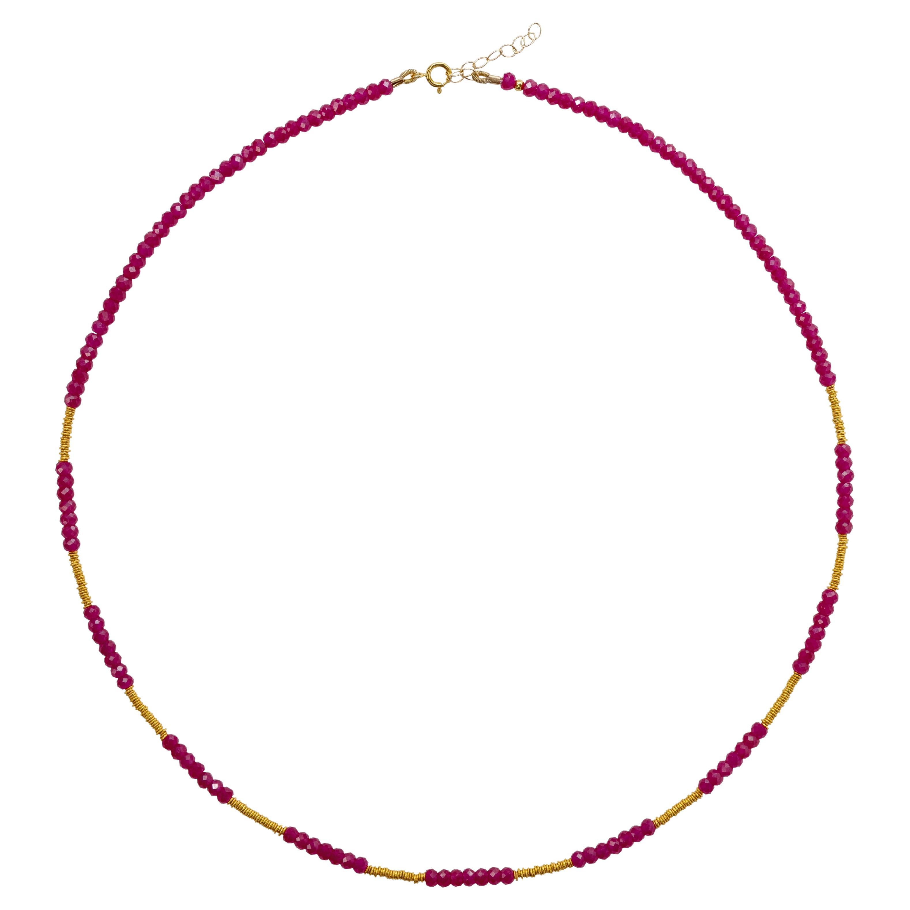 Collana Solis Ruby in oro 18 carati in vendita