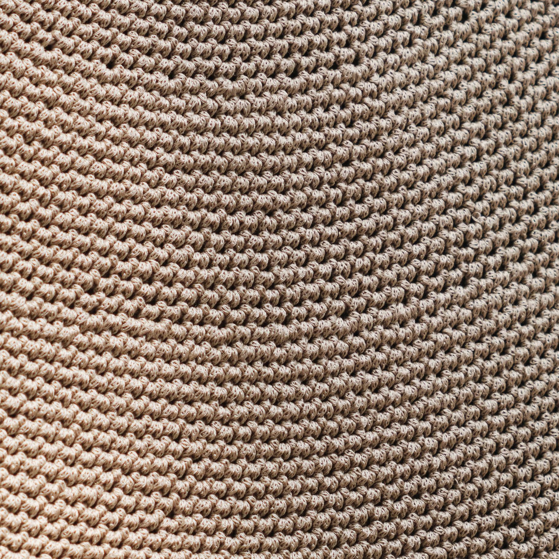 Scandinavian Modern SOLITAIRE 02 Pendant Light Ø100cm/39.4in, Hand Crocheted in Egyptian Cotton For Sale