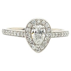 Solitaire 0.31ct E/SI1 Diamond Engagement Ring Set in Platinum