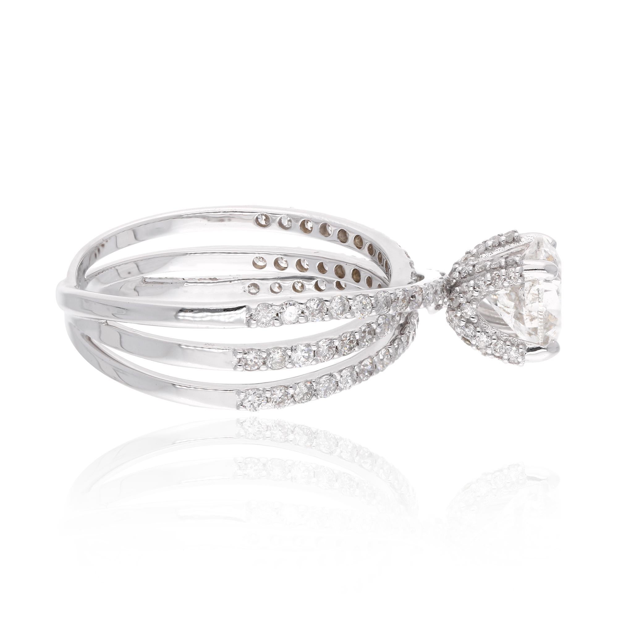 in vendita:  Anello nuziale con diamante naturale solitario 1.96Ct SI/H in oro bianco 14k Gioielli. 5