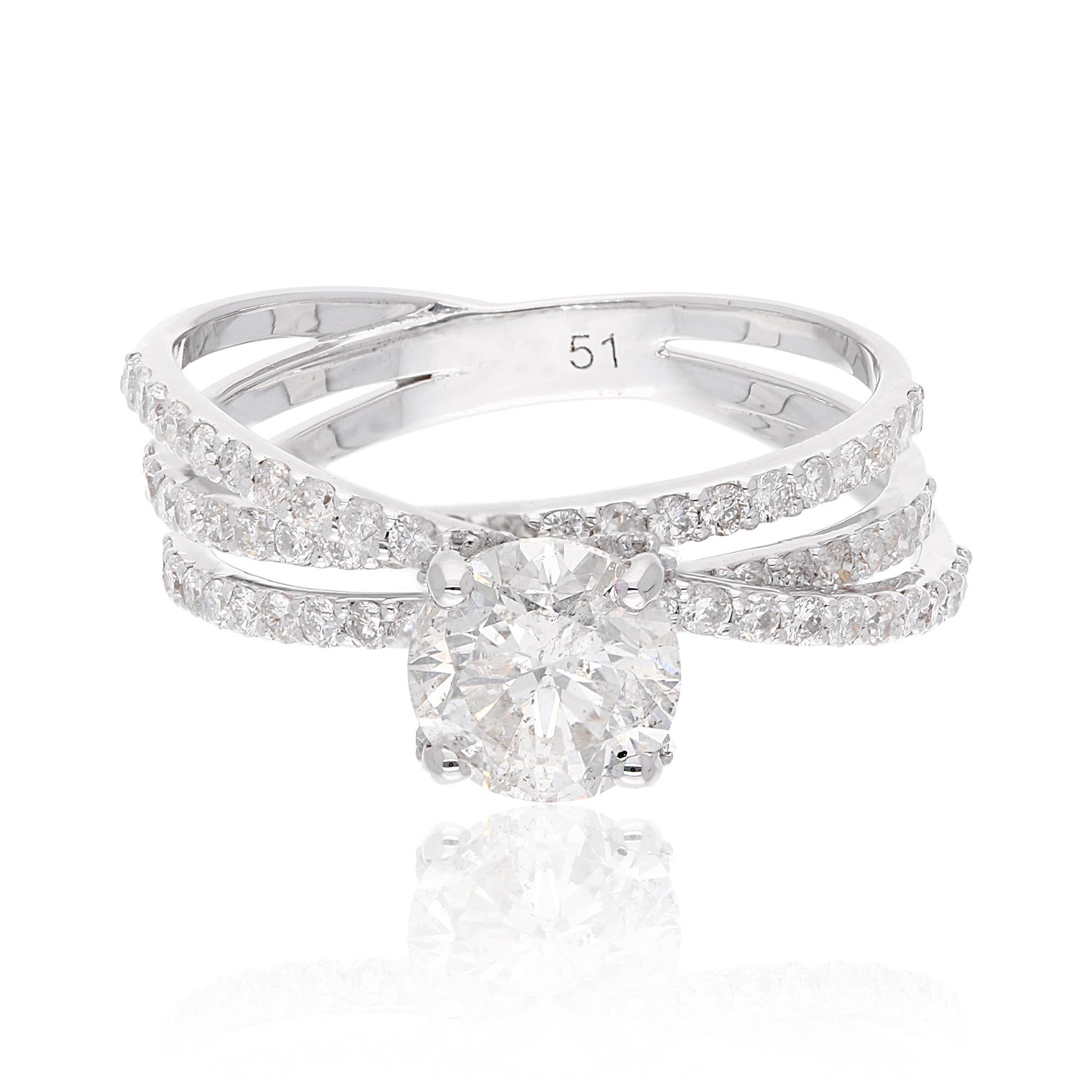 in vendita:  Anello nuziale con diamante naturale solitario 1.96Ct SI/H Gioielli in oro bianco 18k 7