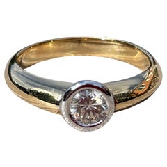 Solitaire 2 Golds Diamond in 18 Carat Gold