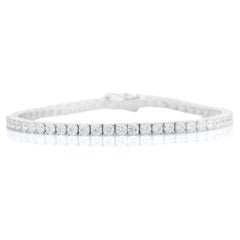 Solitaire CZ Diamond Tennis Bracelet for Garndma Gift in 925 Silver For Mother