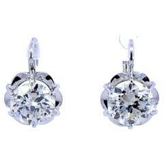 Solitaire Diamond 4 Earrings & Diamond Heart Ring+Matching Hanger+ Ebel Watch