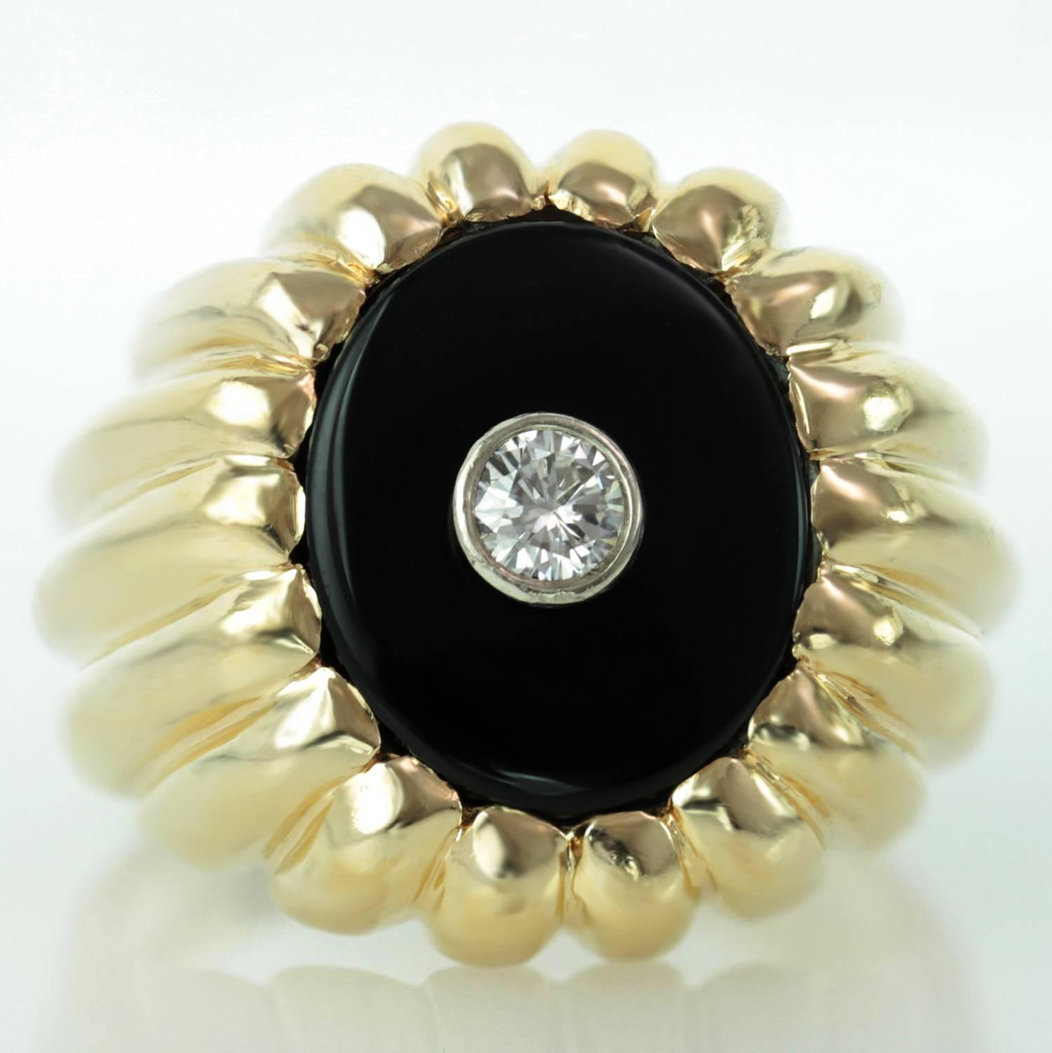 onyx pearl ring