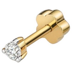 Solitaire DIAMOND CARTILAGE STUD IN 9CT GOLD 0.05ct