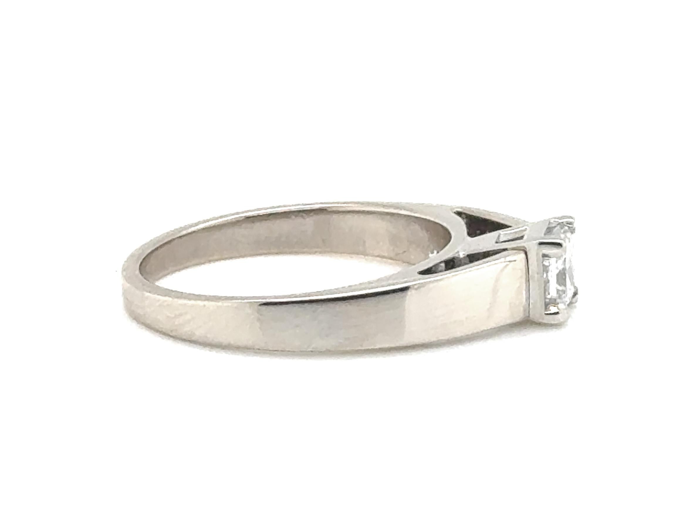 .50 carat princess moissanite ring