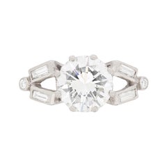 Vintage Solitaire Diamond Engagement Ring, c.1940