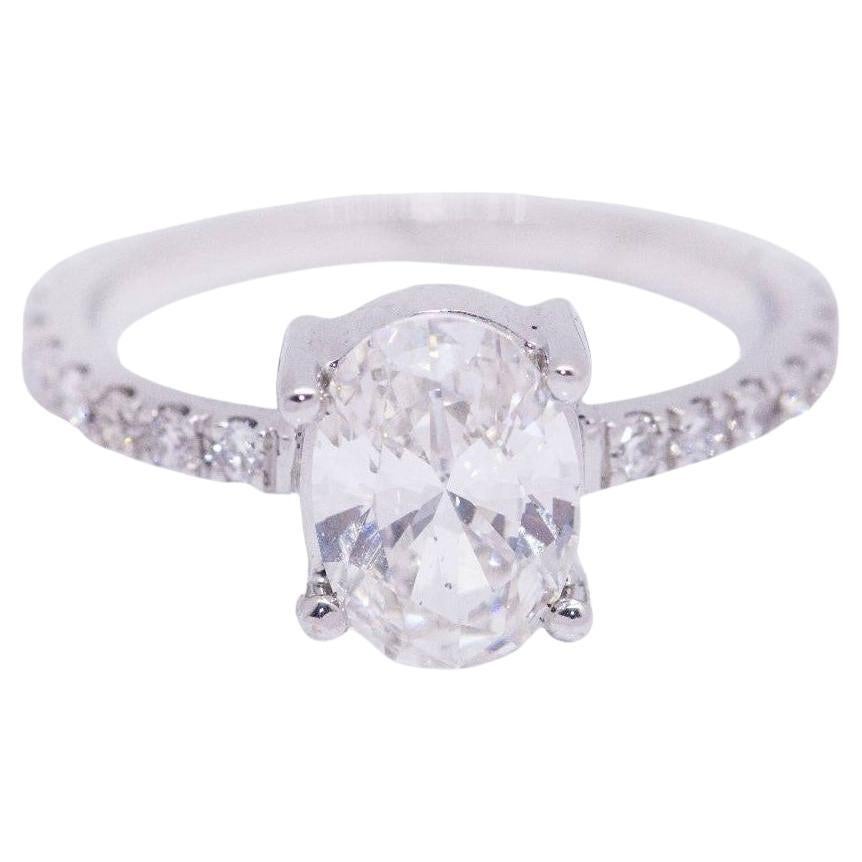 Solitaire Diamond Engagement Ring For Sale