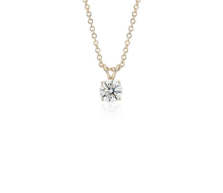 Yellow Gold Diamond  Necklace main image 1