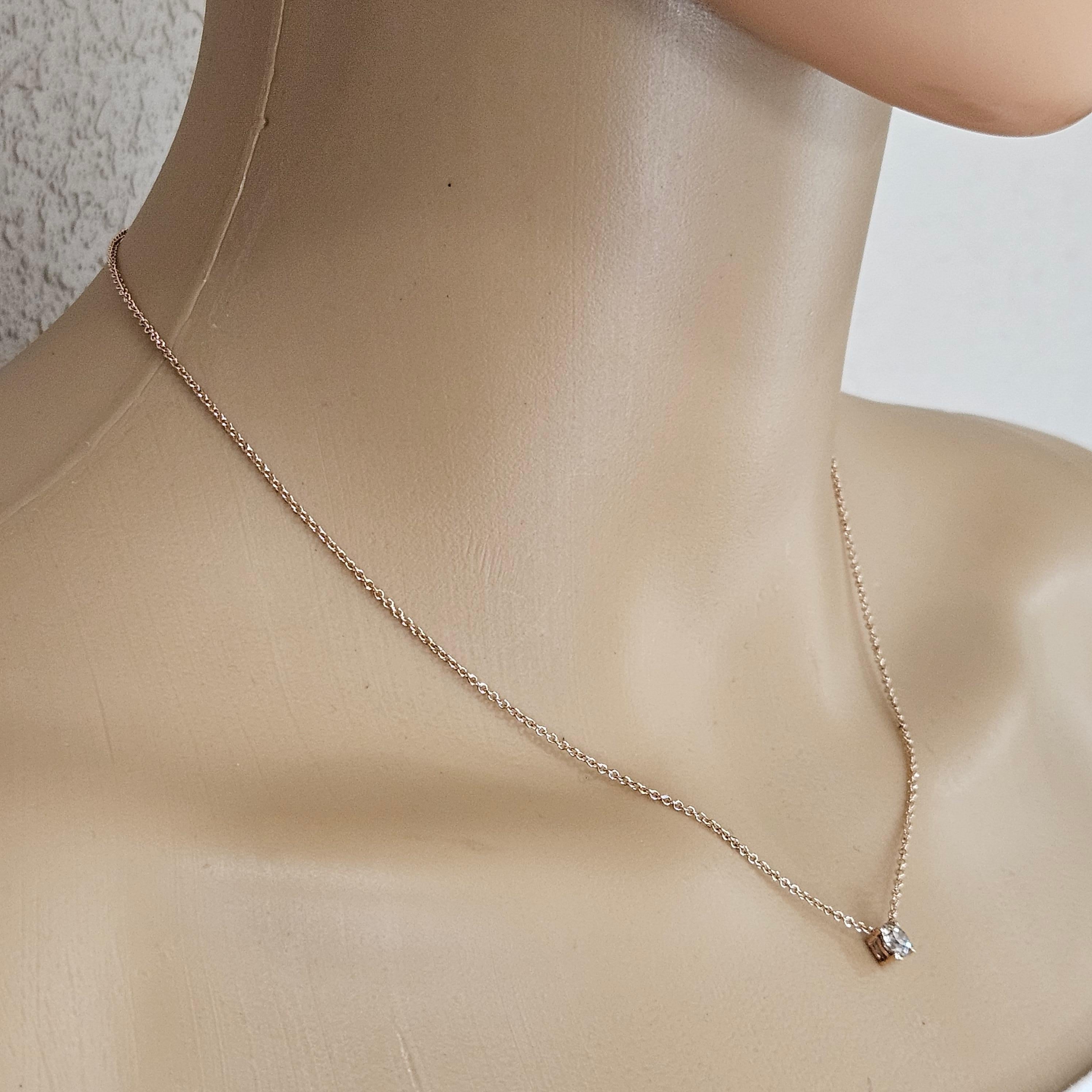 Solitaire Diamond Pendant Necklacesolitaire Diamond Pendant Necklace View 5