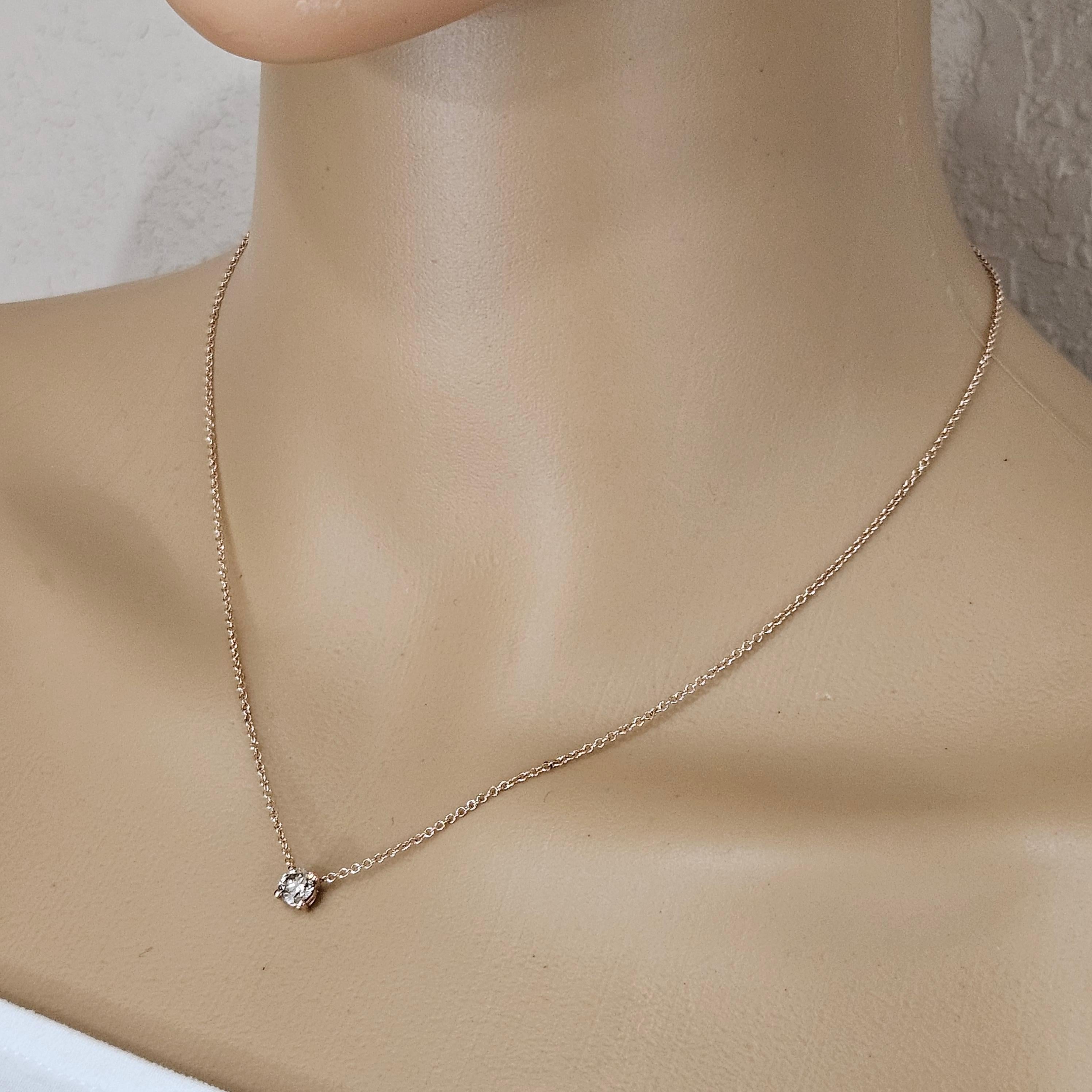 Solitaire Diamond Pendant Necklacesolitaire Diamond Pendant Necklace View 6