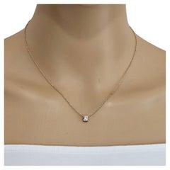 Solitaire Diamond Pendant NecklaceSolitaire Diamond Pendant Necklace