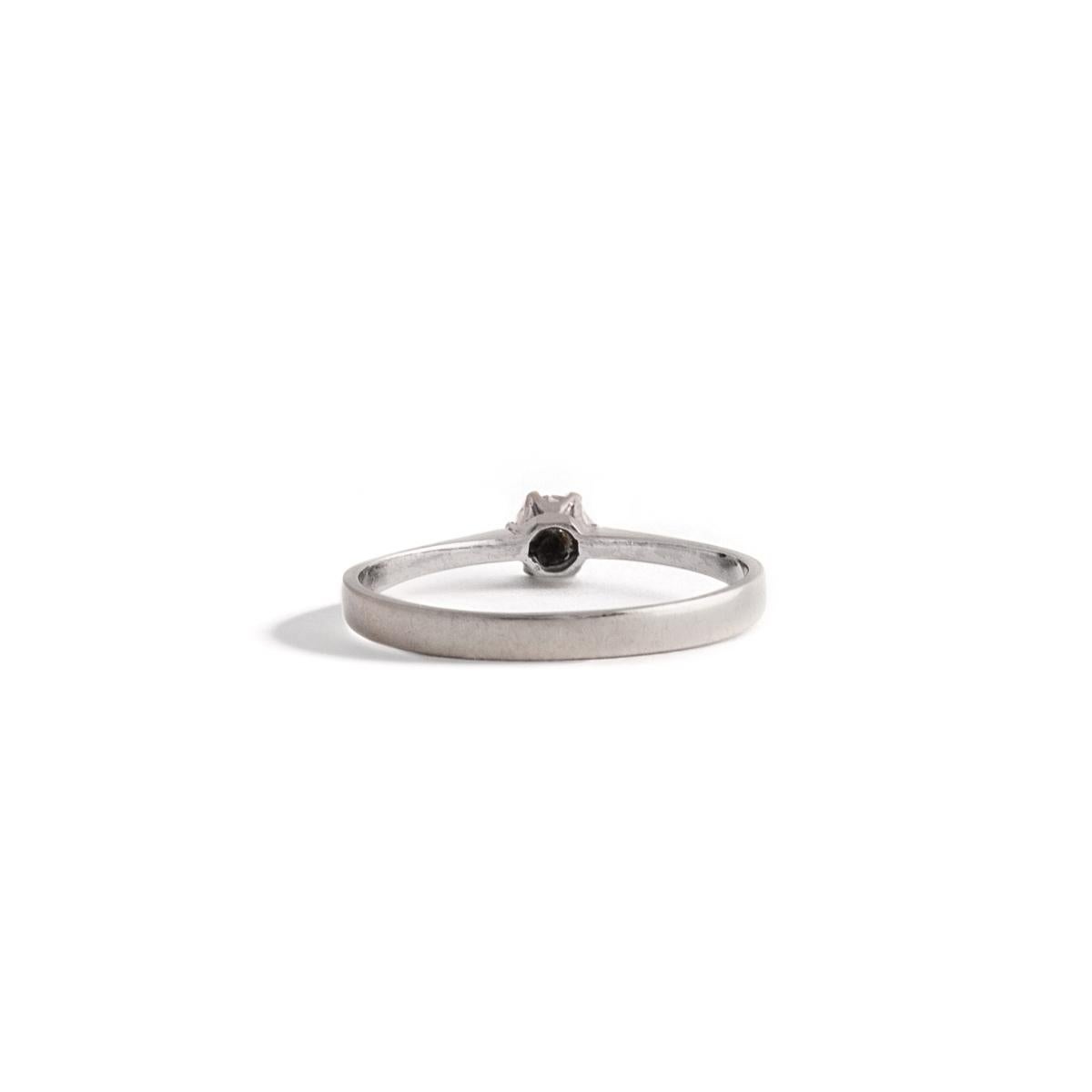 Art Deco Solitaire Diamond Ring For Sale