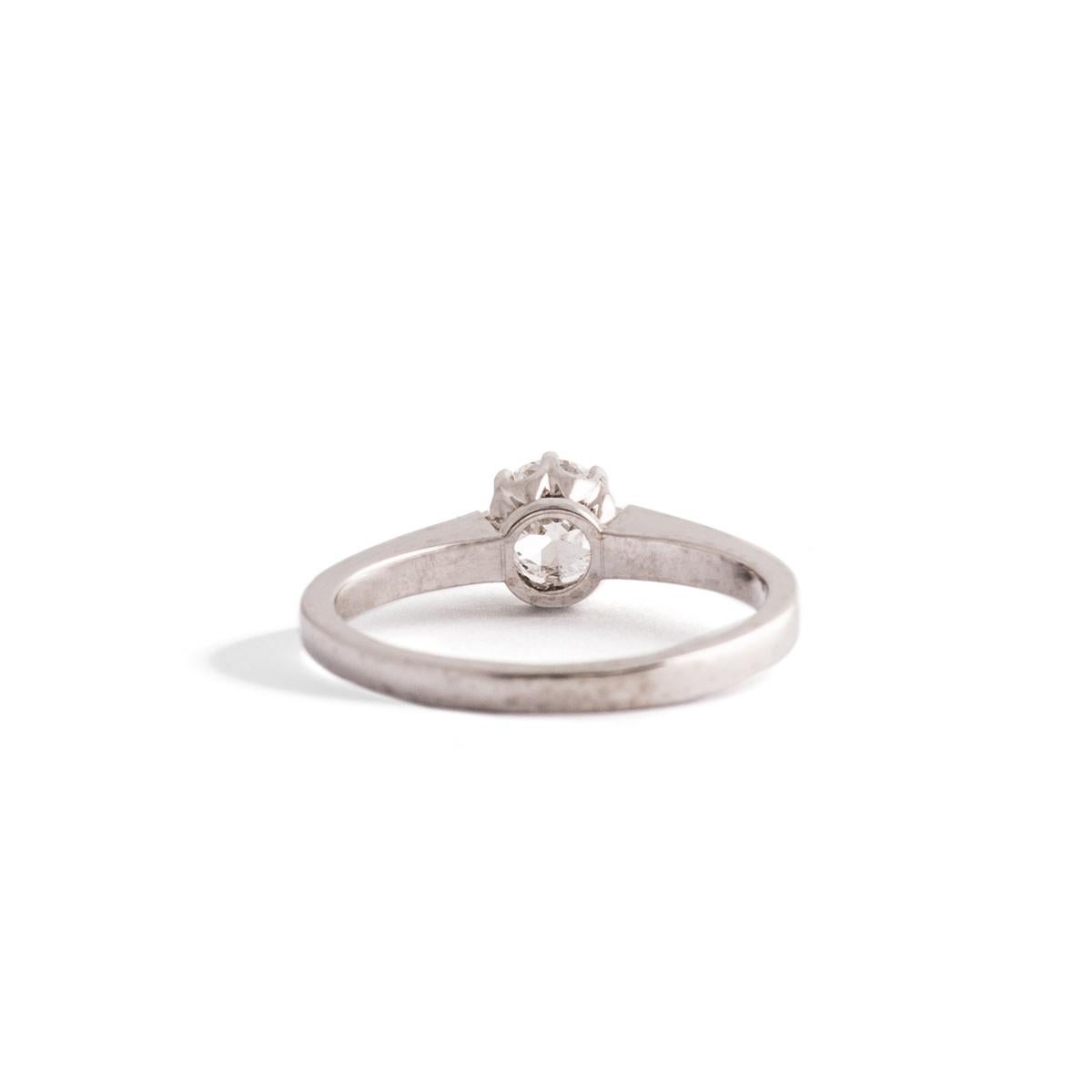 Round Cut Solitaire Diamond Ring For Sale