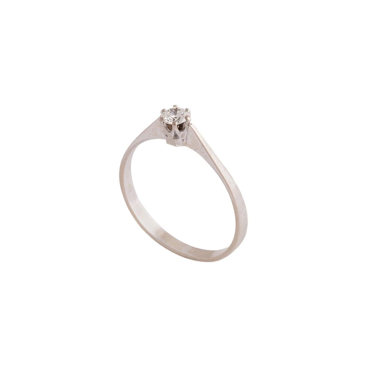 Solitär-Diamant-Ring im Angebot