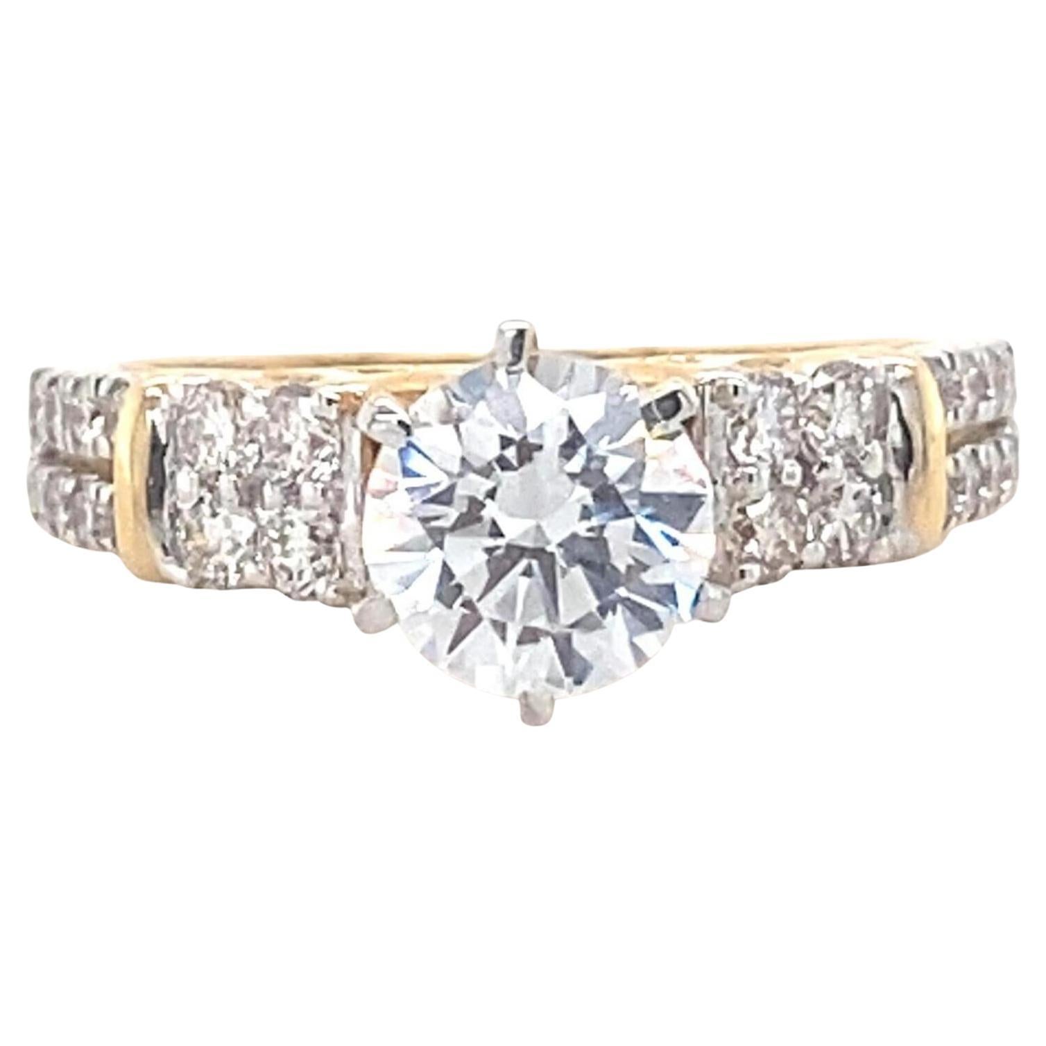 Solitaire Diamond Ring in 14K Solid Gold (Certified)