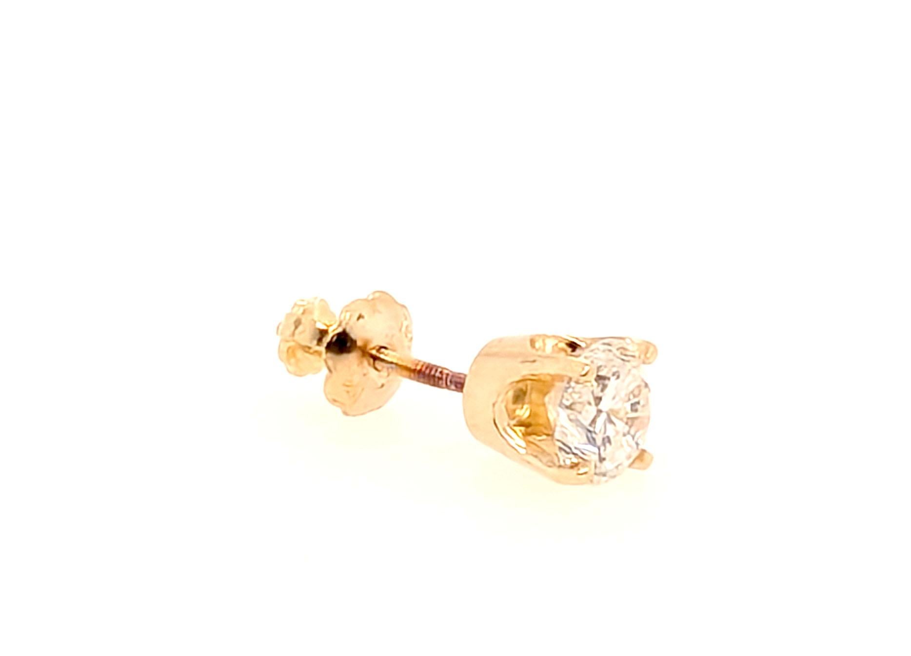 Solitaire Diamond Single Earring Mined .50ct Screwback 14K Yellow Gold



Features a Genuine Natural Mined .50ct Round Brilliant Diamond

100% Natural Diamond

.50 Carat Diamond Weight

14K Yellow Gold

Simple Yet Elegant 

Perfect Gift

Excellent