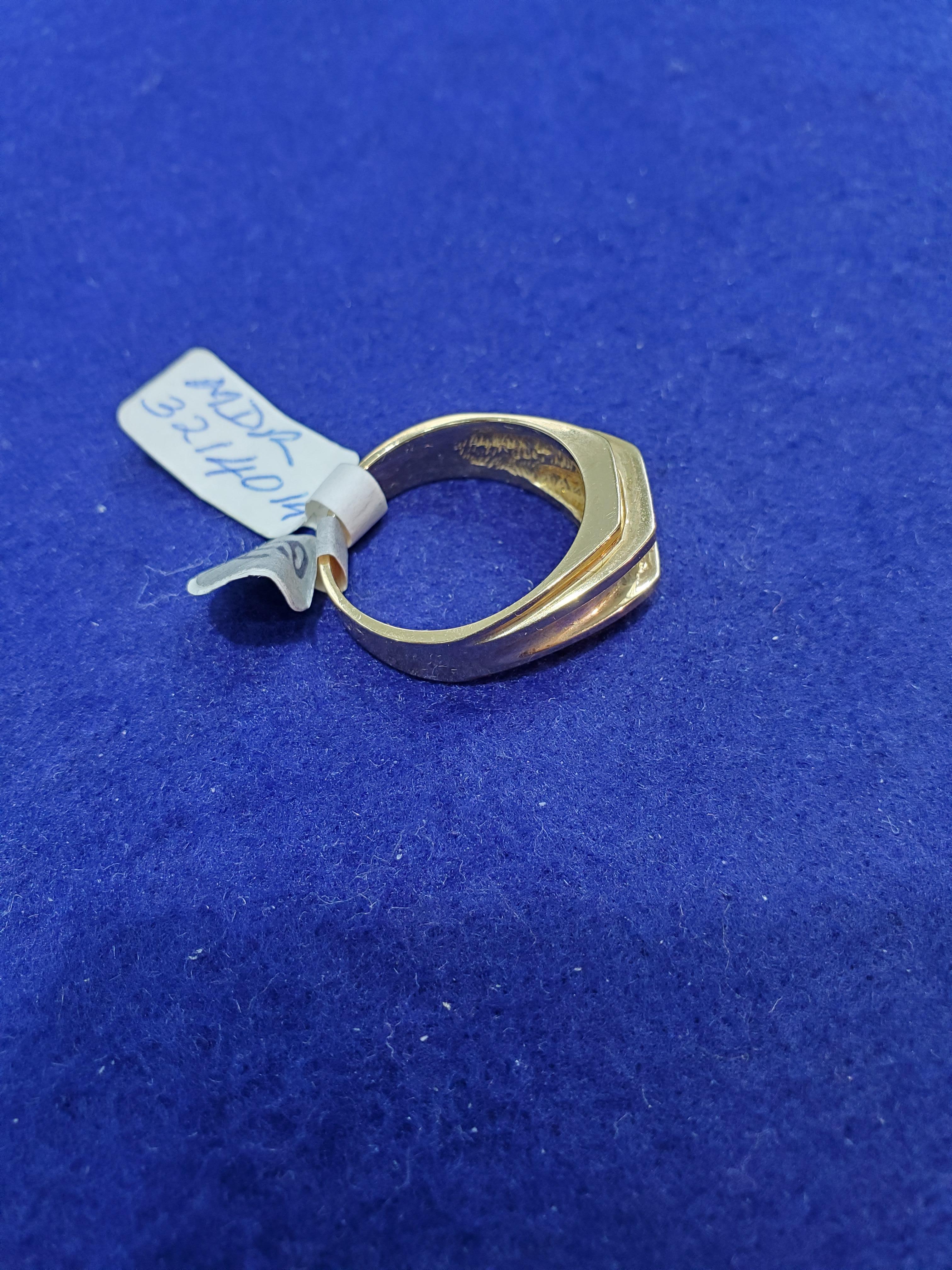 Alliance solitaire pour hommes en or jaune 14 carats Neuf - En vente à Sugar Land, TX