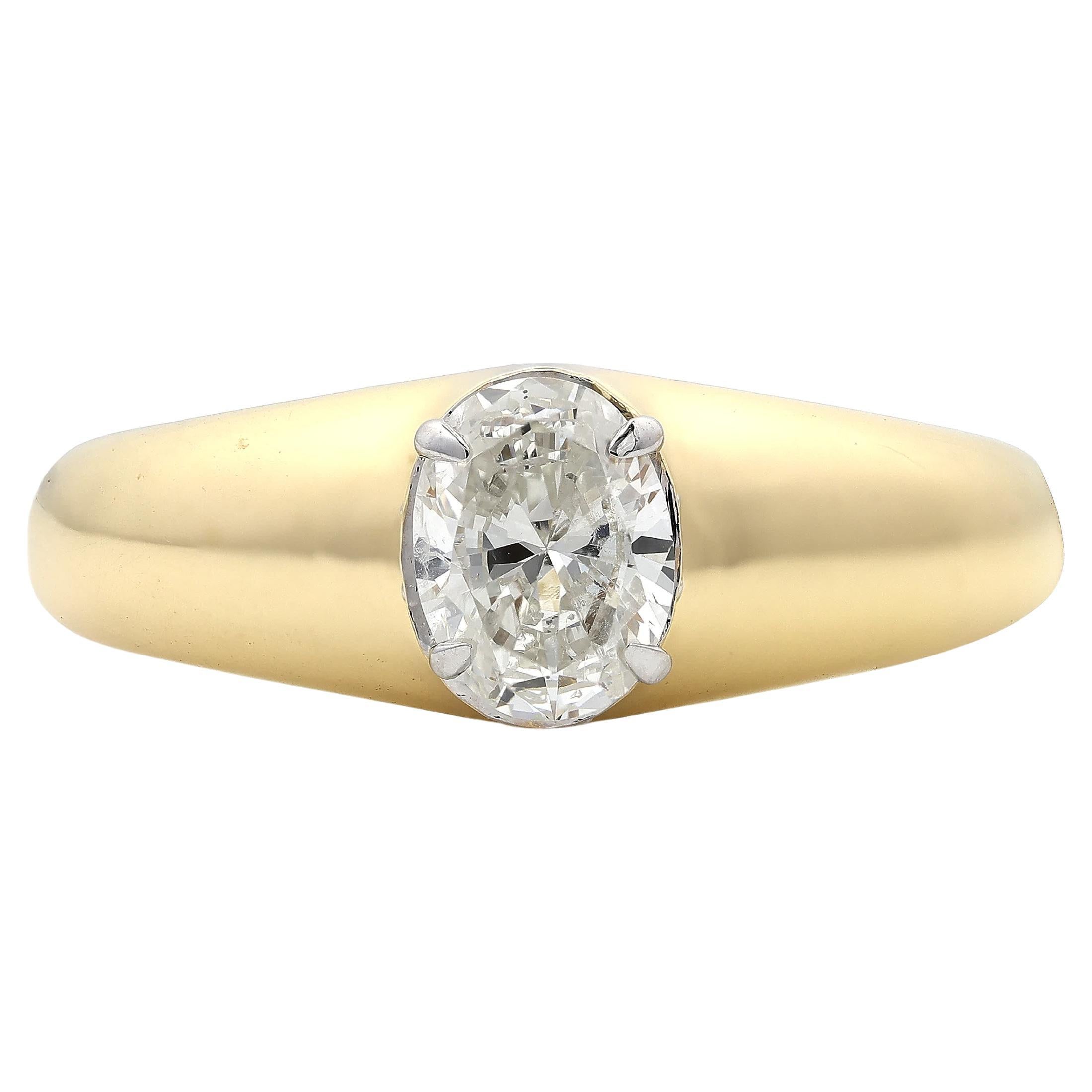 Solitaire Natural Diamond Proposal Ring in 14k Solid Gold (Certified)