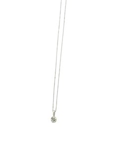 Solitaire Necklace 14kt White Gold and 1.25ct Diamond by Binder