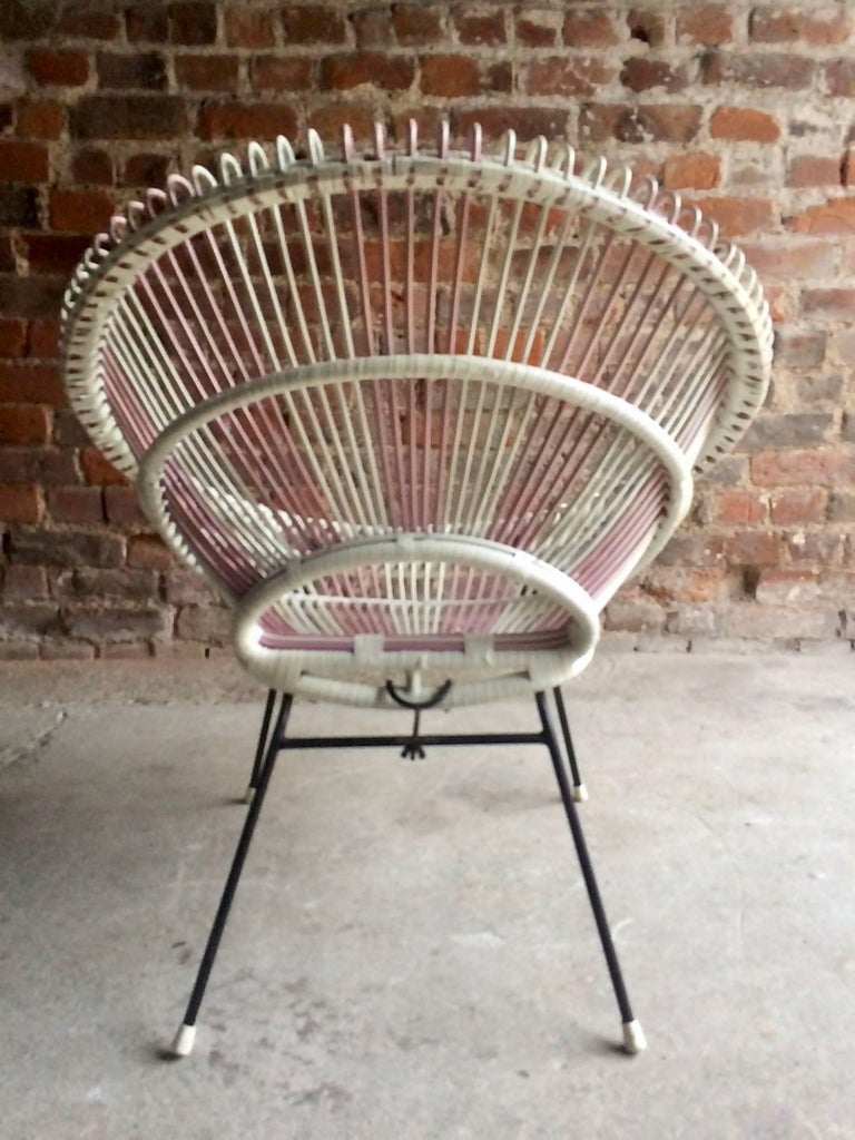 Solitaire Rattan Chair by Janine Abraham and Dirk Jan Rol France, 1950s 3
