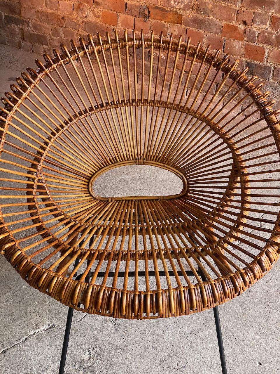 Solitaire Rattan Chair by Janine Abraham & Dirk Jan Rol, France, circa 1950 1